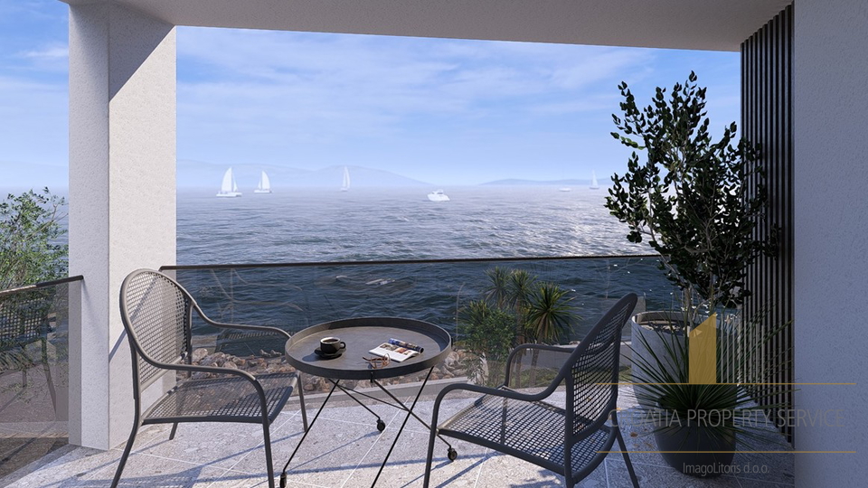 Luxurious two-bedroom apartment in a new building first row by the beach on the island of Čiovo!