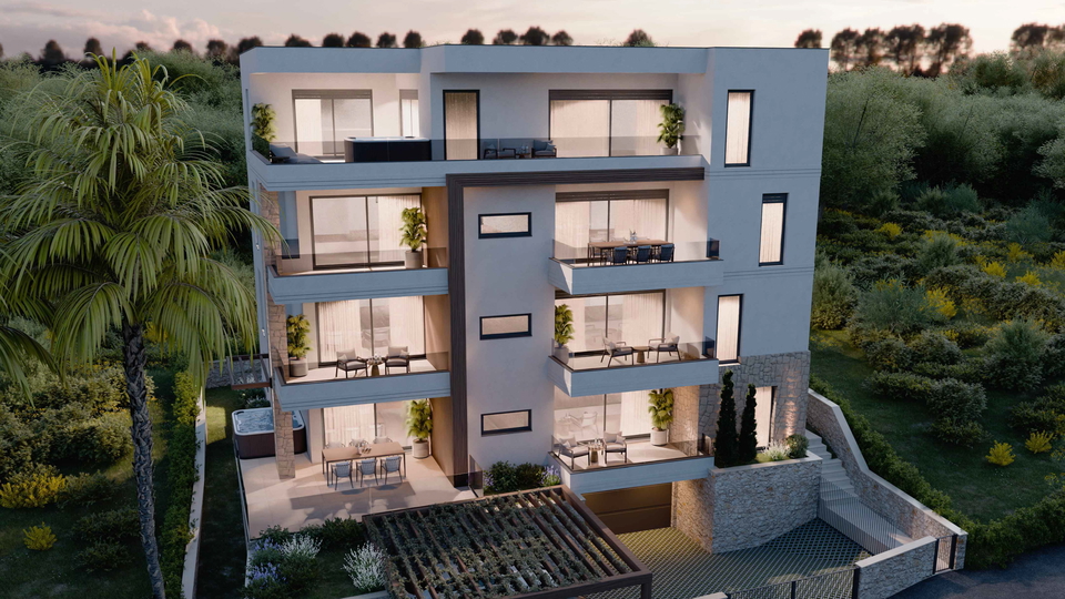 Ekskluzivno stanovanje v sodobni novogradnji z razgledom na morje &ndash; Primo&scaron;ten&excl;