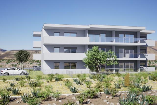 Dvosoban stan u modernoj novogradnji 300 m od plaže – Povljana, otok Pag!