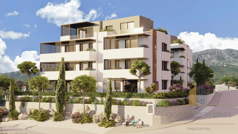 Luxury three-bedroom apartment with garden in a new building with sea view - Ka&scaron;tel Kambelovac&excl;