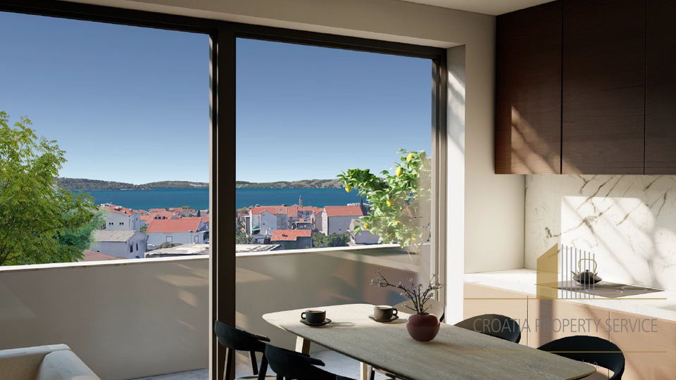 Appartamento di lusso con due camere in edificio moderno con vista mare - Ka&scaron;tel Kambelovac&excl;