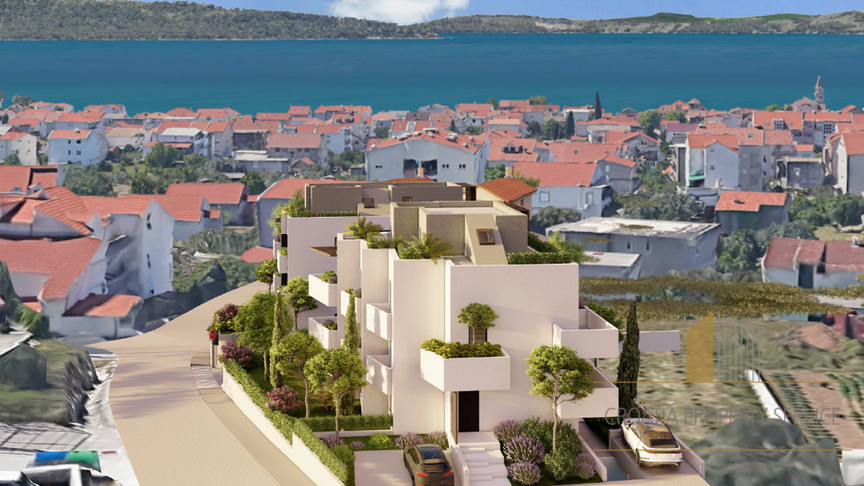 Appartamento di lusso con due camere in edificio moderno con vista mare - Ka&scaron;tel Kambelovac&excl;