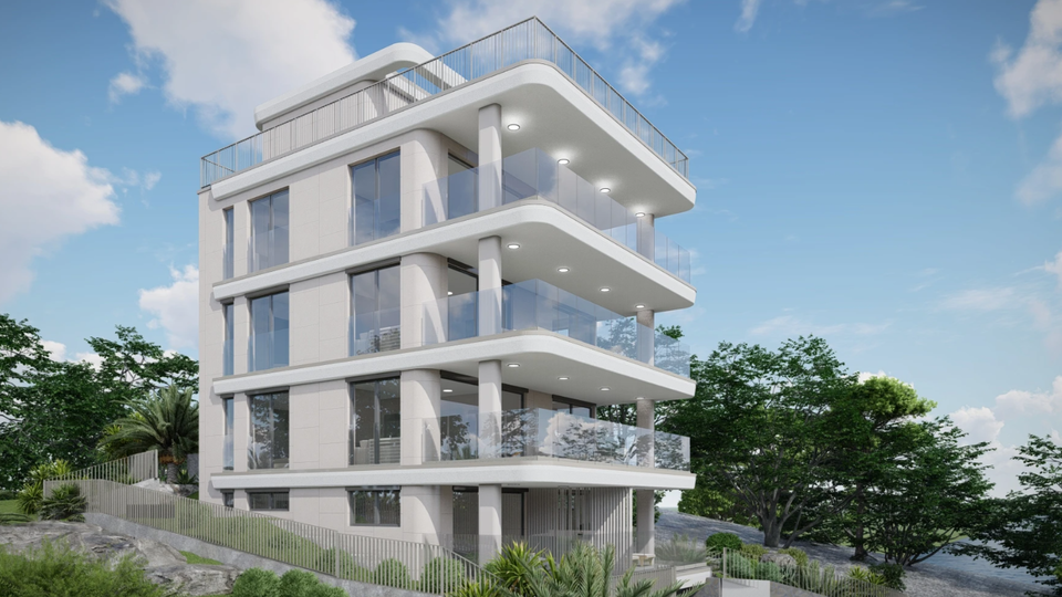 Luxury penthouse with rooftop terrace first line to the sea - Island of &Ccaron;iovo&excl;