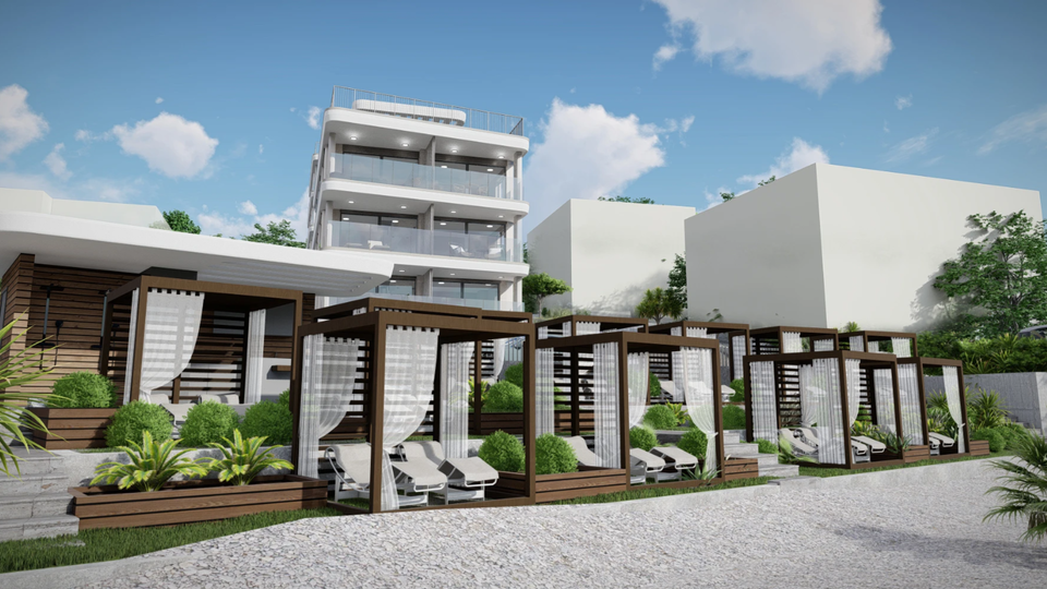 Luxuri&ouml;se Wohnung mit Garten&comma; erste Reihe zum Strand auf der Insel &Ccaron;iovo&excl;