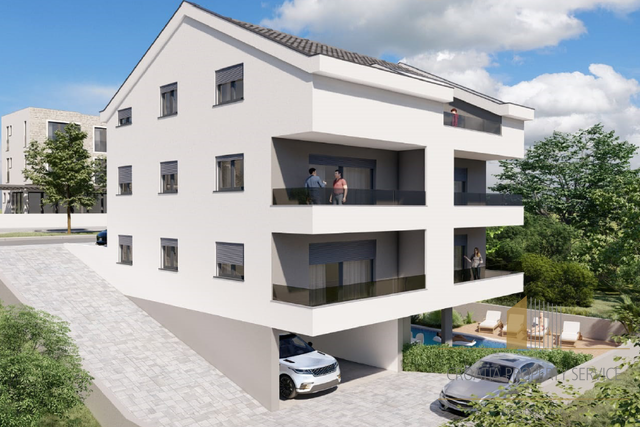 Luxuriöse Zweizimmerwohnung mit Meerblick, 350 m vom Strand auf Čiovo entfernt!