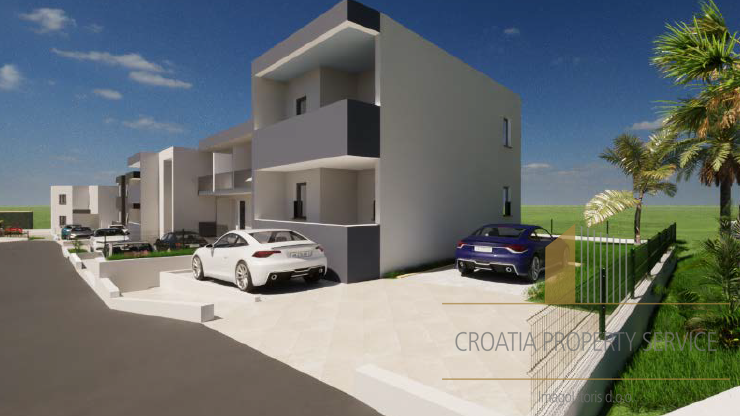 Casa moderna con due appartamenti e giardino a 500 m dalla spiaggia a Kaštel Štafilić!