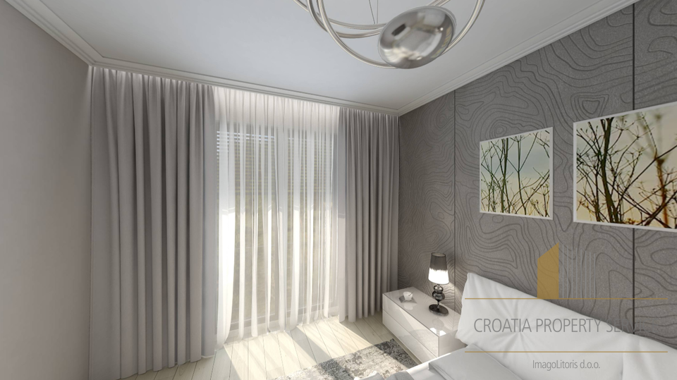 Appartamento di lusso in nuova costruzione – a 100 metri dalla spiaggia, Marina vicino a Trogir!