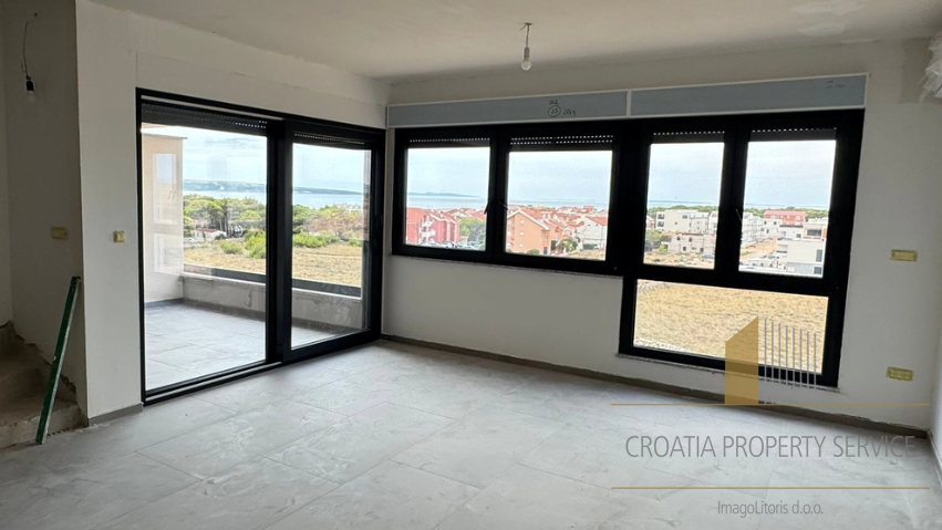 Two-story apartment with sea view in a modern new building in Povljana, Pag Island!