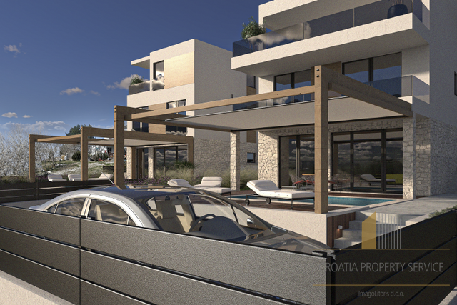 Eccellente investimento: Villa di lusso in costruzione a 270 m dal mare nei dintorni di Zara!