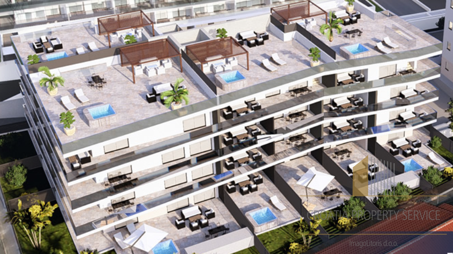 Attico di lusso con terrazza sul tetto e vista mare - Borik, Zara!