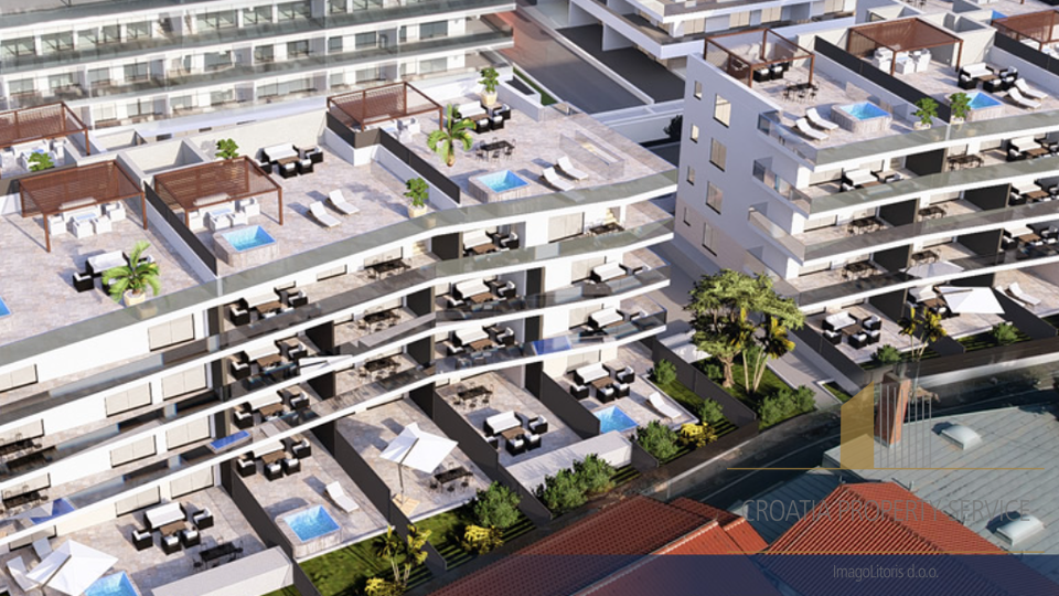 Appartamento di lusso con giardino a 100 m dalla spiaggia - Zara, Borik!