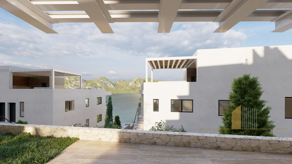 Luksuzni stan s vrtom i pogledom na more u ekskluzivnom apartmanskom naselju na &Ccaron;iovu&excl;