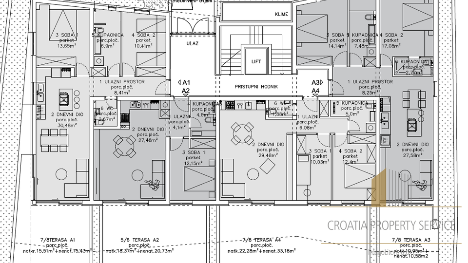 Luxuriöse Wohnung in einem modernen Neubau, 750 m vom Strand in Primošten entfernt!