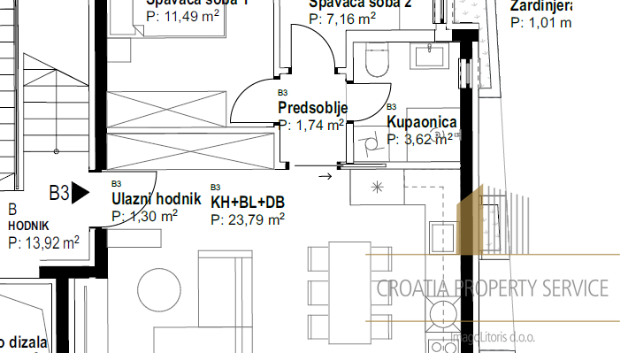 Luxury three-bedroom apartment with garden in a new building with sea view - Ka&scaron;tel Kambelovac&excl;