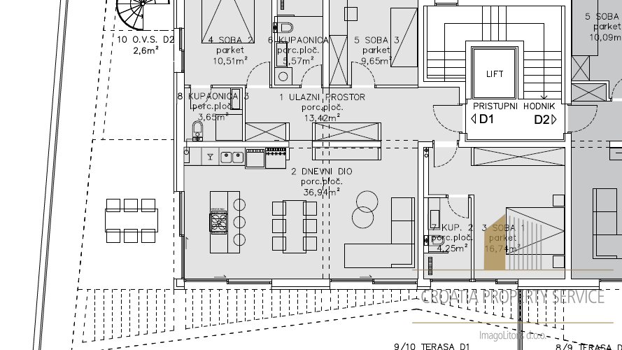 Ekskluzivni penthouse v novogradnji v Primoštenu – pogled na morje, garaža, blizu centra!