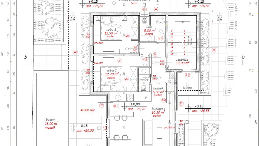 Moderna oblikovalska vila le 100 metrov od morja v okolici Rogoznice&excl;