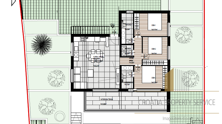 Appartamento trilocale di lusso con vista mare – Čiovo, a 250 m dal mare!