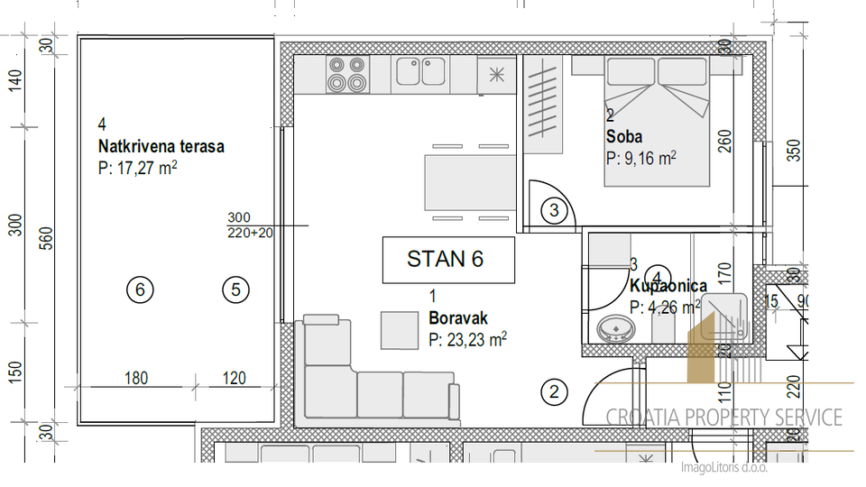 Stan u modernoj novogradnji 300 m od plaže – Povljana, otok Pag!