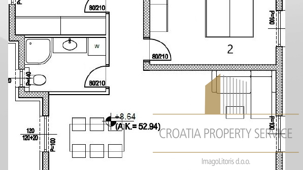 Luxury two-bedroom apartment with a sea view on the island of Čiovo!