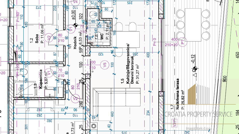 Moderan stan s vrtom u Vodicama &ndash; mirna lokacija&comma; blizina mora&excl;