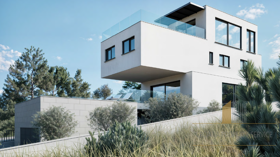 Luxury villa under construction with panoramic sea and Split - Klis view!