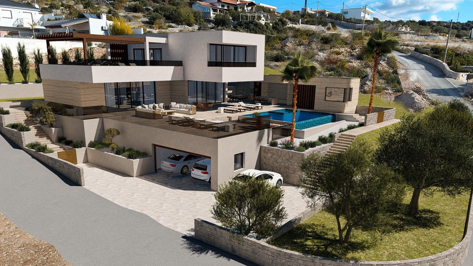 Luksuzna moderna vila u okolici Trogira&comma; samo 300 m od mora&excl;