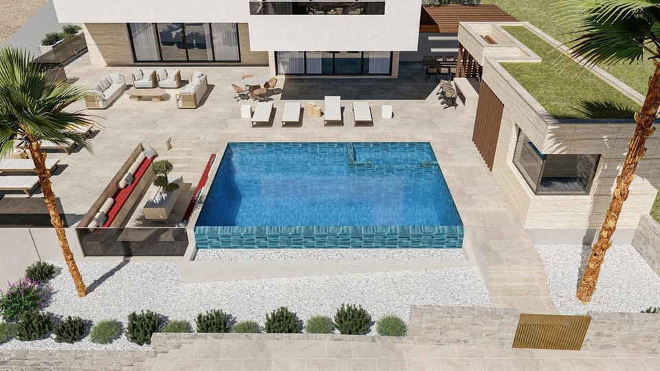 Luksuzna moderna vila u okolici Trogira&comma; samo 300 m od mora&excl;