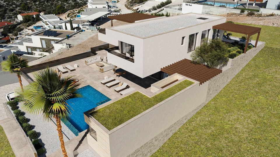 Luksuzna moderna vila u okolici Trogira&comma; samo 300 m od mora&excl;