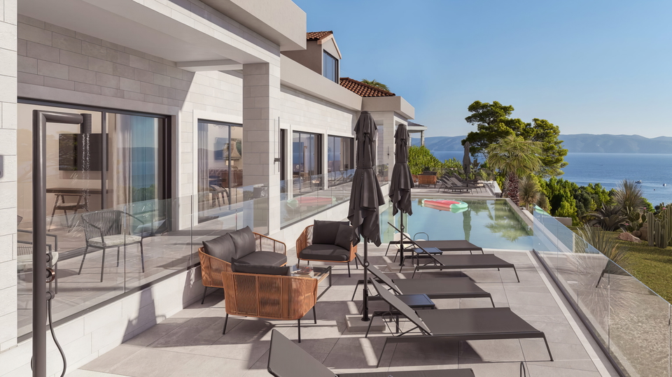 Luxusvilla in erster Meereslinie auf einem weitl&auml;ufigen Grundst&uuml;ck von 32&period;000 m&sup2; - Insel Bra&ccaron;&excl;