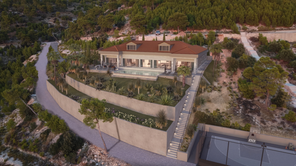 Luxusvilla in erster Meereslinie auf einem weitl&auml;ufigen Grundst&uuml;ck von 32&period;000 m&sup2; - Insel Bra&ccaron;&excl;