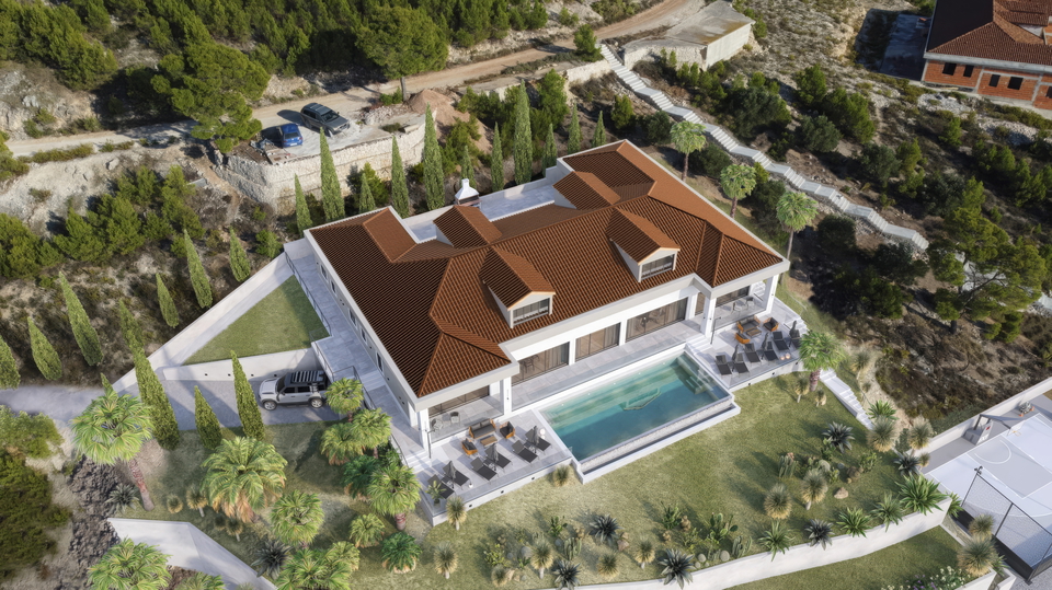 Luxusvilla in erster Meereslinie auf einem weitl&auml;ufigen Grundst&uuml;ck von 32&period;000 m&sup2; - Insel Bra&ccaron;&excl;