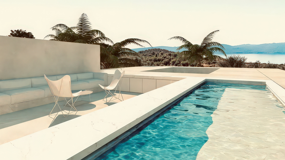 Luksuzna vila z bazenom in pogledom na morje &ndash; projekt "klju&ccaron; v roke"&comma; Bra&ccaron; &ndash; Milna