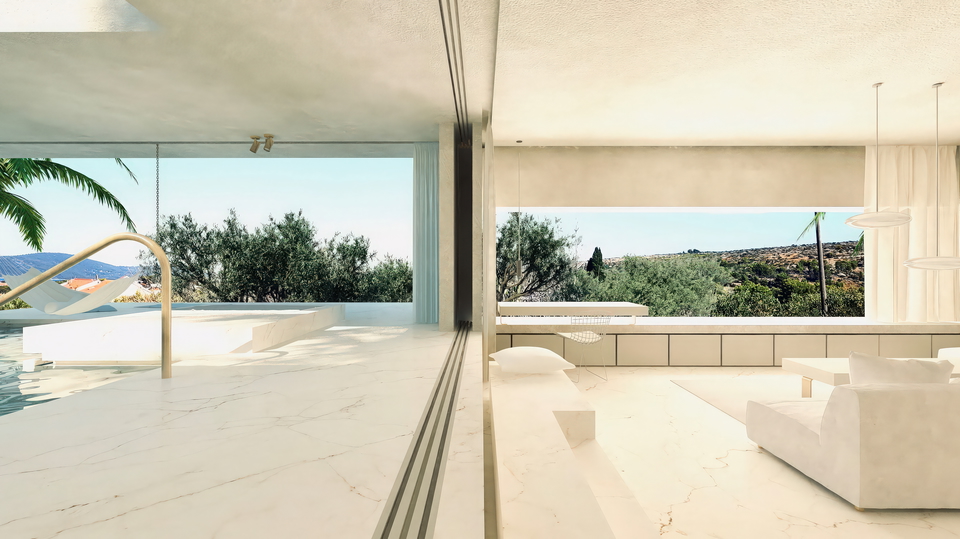 Luksuzna vila z bazenom in pogledom na morje &ndash; projekt "klju&ccaron; v roke"&comma; Bra&ccaron; &ndash; Milna