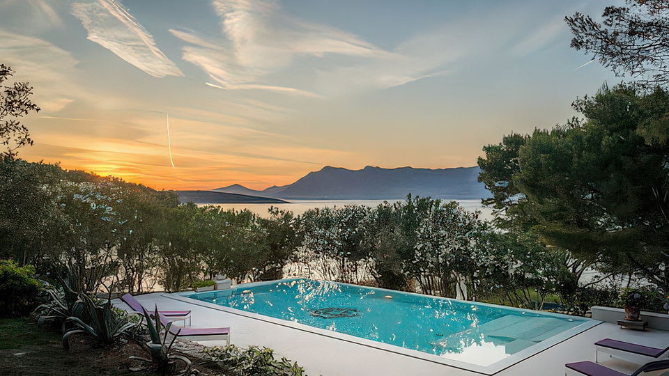 Luxusvilla am Meer auf der Insel Bra&ccaron; &ndash; private mediterrane Oase nur 30 m vom Meer entfernt