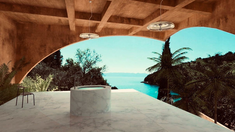 Baugrundst&uuml;ck mit Genehmigung f&uuml;r eine moderne Villa &ndash; S&uuml;dseite von Hvar