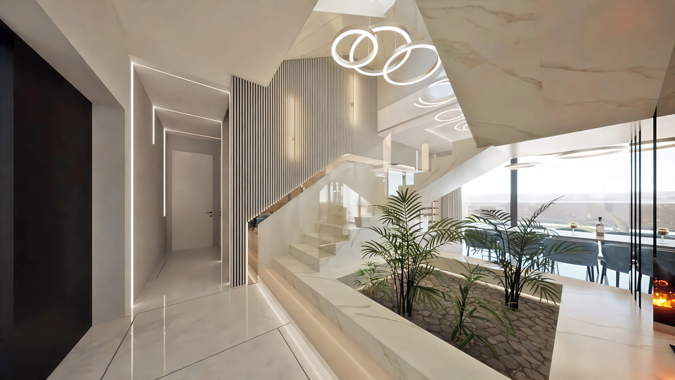 Unique designer villa in an exceptional location 300 meters from the beach near Zadar&excl;