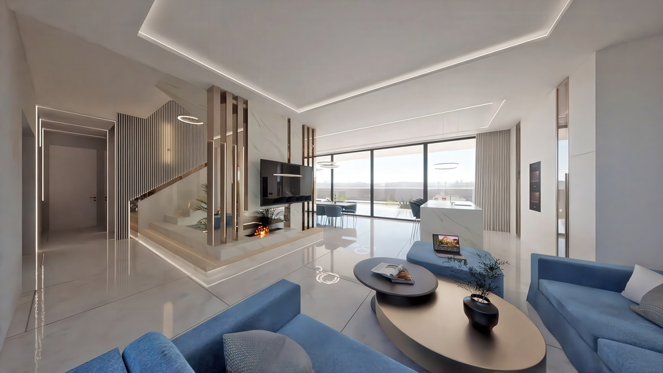 Unique designer villa in an exceptional location 300 meters from the beach near Zadar&excl;