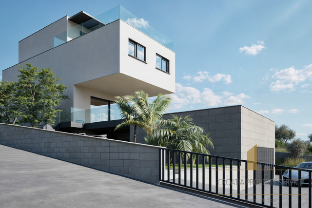 Luxury villa under construction with panoramic sea and Split - Klis view!
