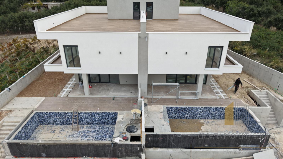 Neue Luxusvilla mit Panoramablick auf das Meer in der Umgebung von Split!