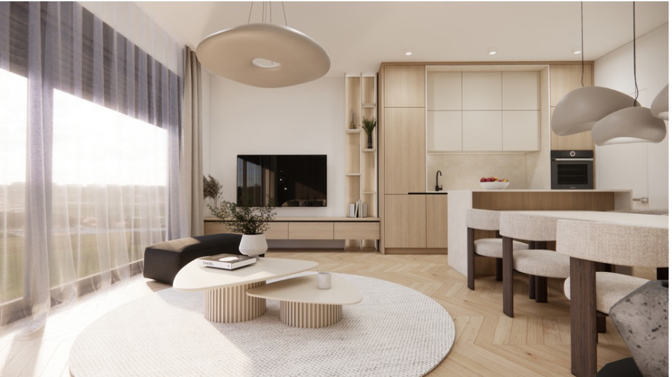 Moderna dvojna hi&scaron;a s bazenom&comma; 150 m od morja v okolici &Scaron;ibenika&excl;