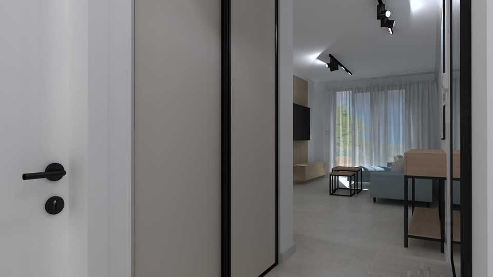 Luxury apartment with a garden and sea view in an exclusive apartment complex on &Ccaron;iovo&excl;