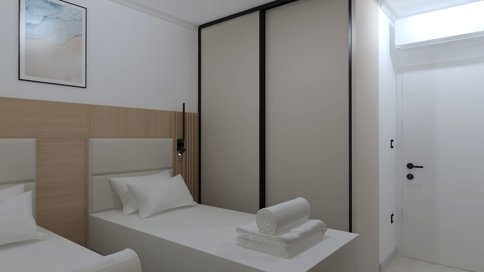 Luxury apartment with a garden and sea view in an exclusive apartment complex on &Ccaron;iovo&excl;