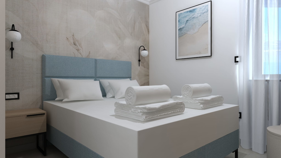 Luxury apartment with a garden and sea view in an exclusive apartment complex on &Ccaron;iovo&excl;