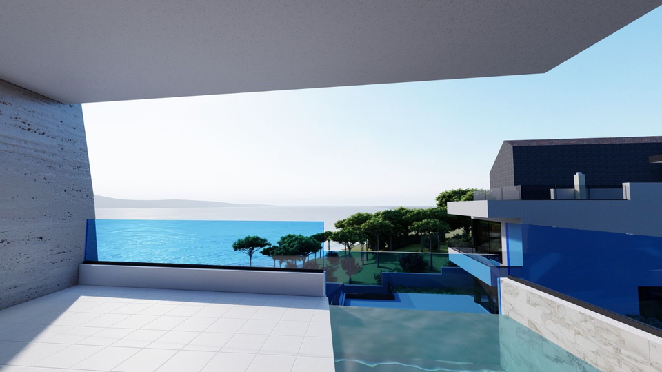 Appartamento di lusso con piscina privata in prima fila sul mare &ndash; Greba&scaron;tica&comma; &Scaron;ibenik&excl;