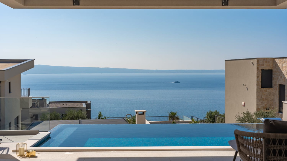 Neue elegante Villa mit Pool und offenem Meerblick in der Umgebung von Split&excl;
