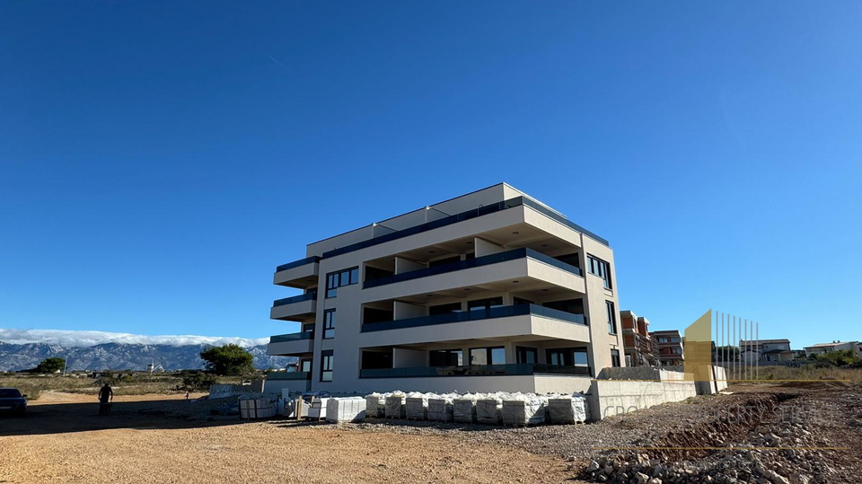 Ein Einzimmerwohnung in einem modernen Neubau, 350 m vom Meer entfernt in Povljana, Insel Pag!