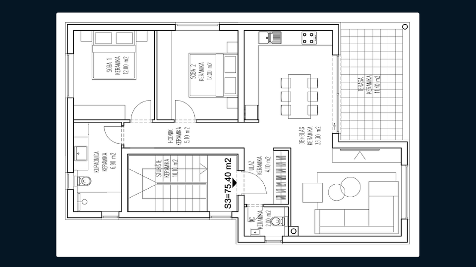 Luksuzni apartman u prizemlju s vrtom 170 m od pla&zcaron;e - Mandre&comma; otok Pag&excl;