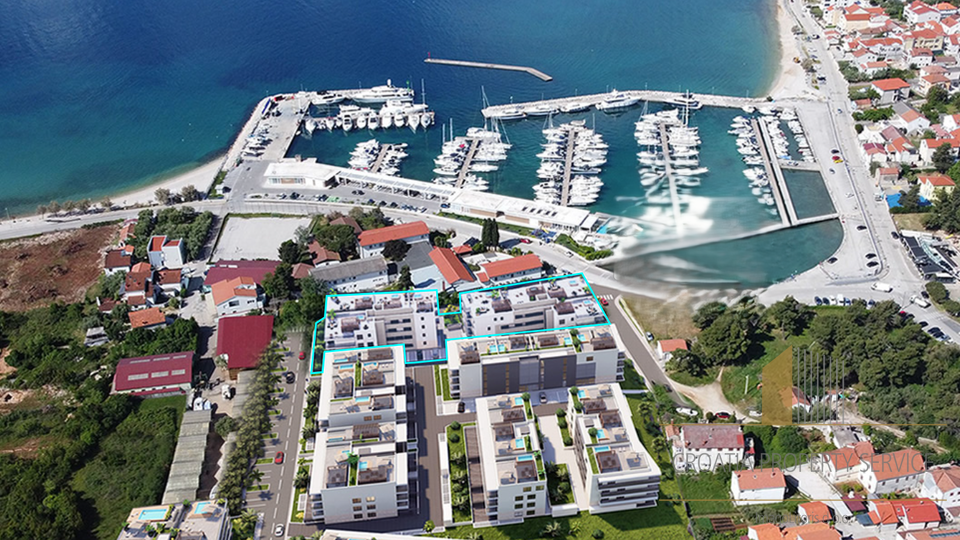 Appartamento di lusso in una moderna costruzione nuova sul mare nella zona esclusiva di Zara!