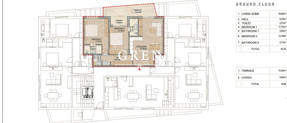Apartment, 102 m2, For Sale, Vodice