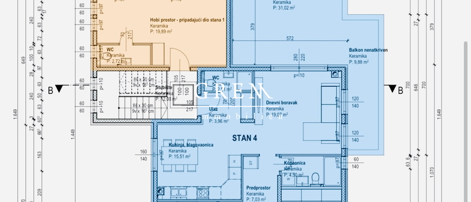 Prodaja novogradnja, stan 100,16 m² neto, 2 parkirna mjesta,Velika Gorica!